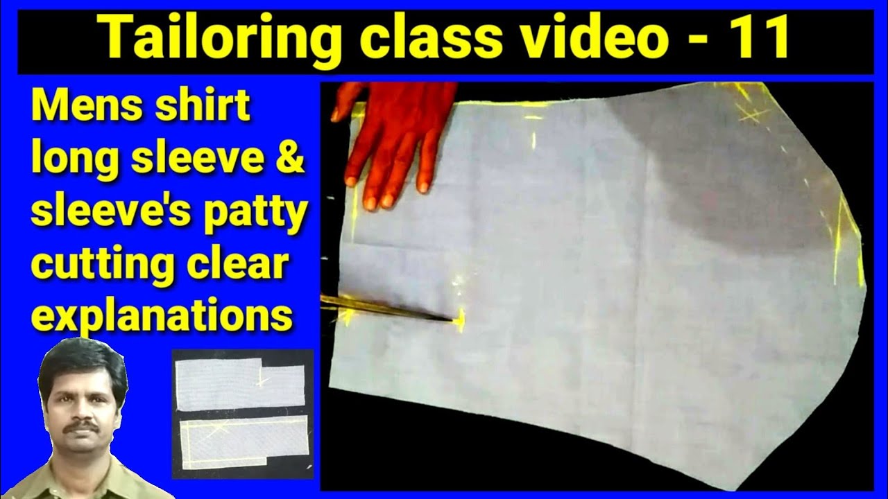 Tailoring class -11. Shirt full sleeve / sleeve's patty cutting/long sleeve /full hand/dress tailor