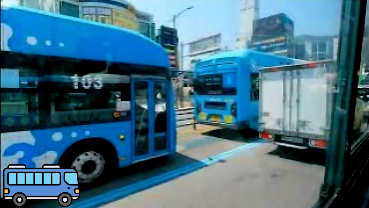 Korea, Bus No.17 in Busan | Busan Station ~ Taejongdae