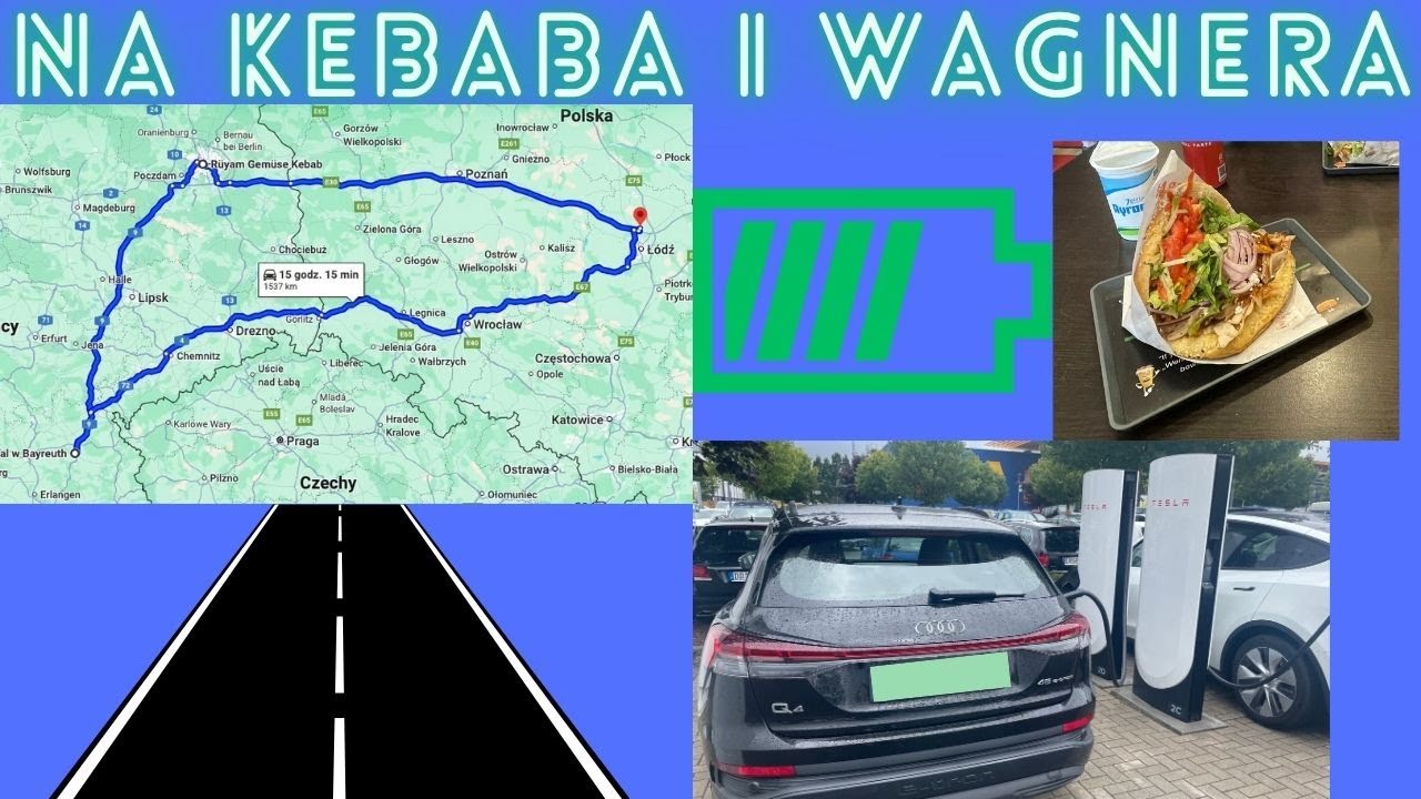 Trip 1500km po Europie elektrykiem EV Audi Q4 45 etron koszty i zużycie prądu 