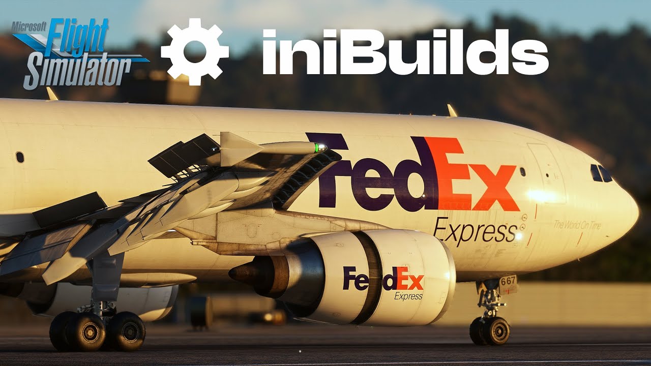 MSFS 2020 - iniBuilds A300 | SHORT 5800ft/1800m runway landing in Burbank