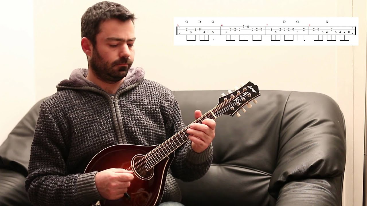 Irish mandolin lessons. The kid on the mountain (slip jig)