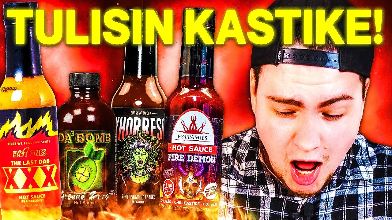 Testataan MAAILMAN TULISIMMAT kastikkeet!🔥