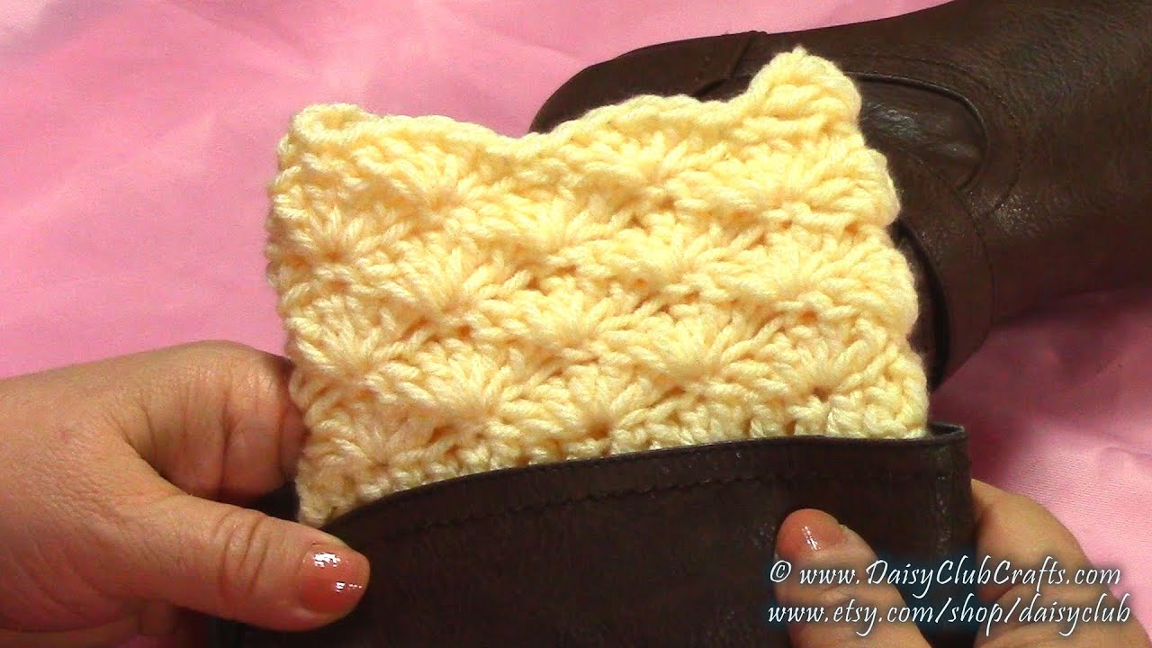 How To Crochet  Boot Cuffs, DIY, Tutorial