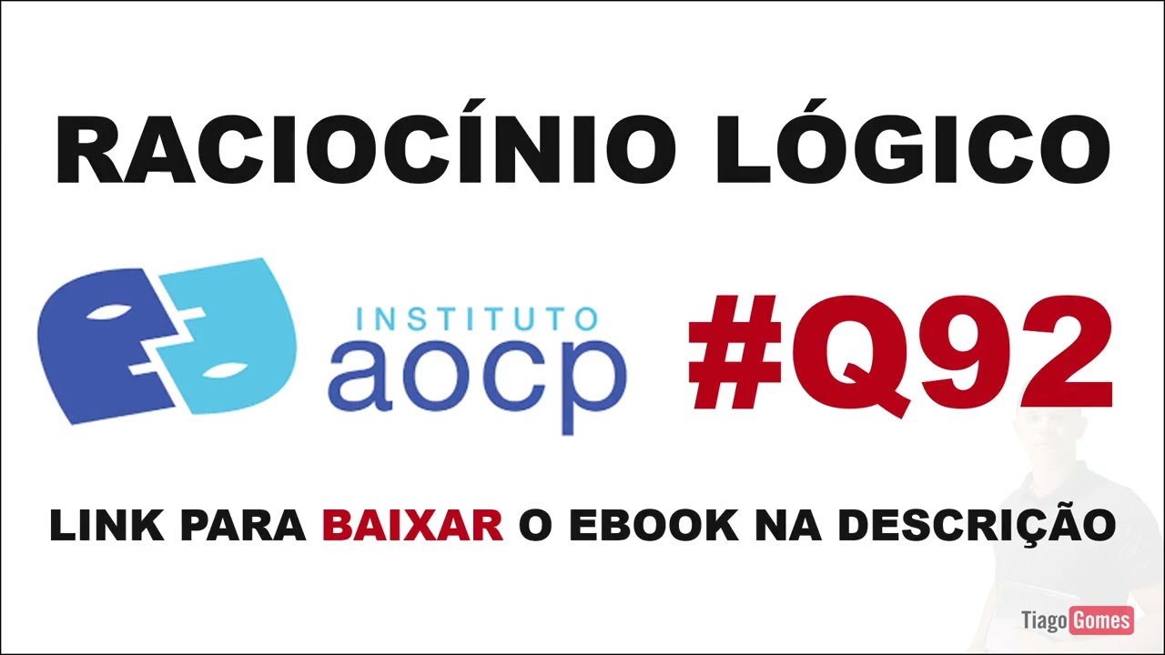 ✅ RLM INSTITUTO AOCP 👉Q92 👉Verdades e Mentiras