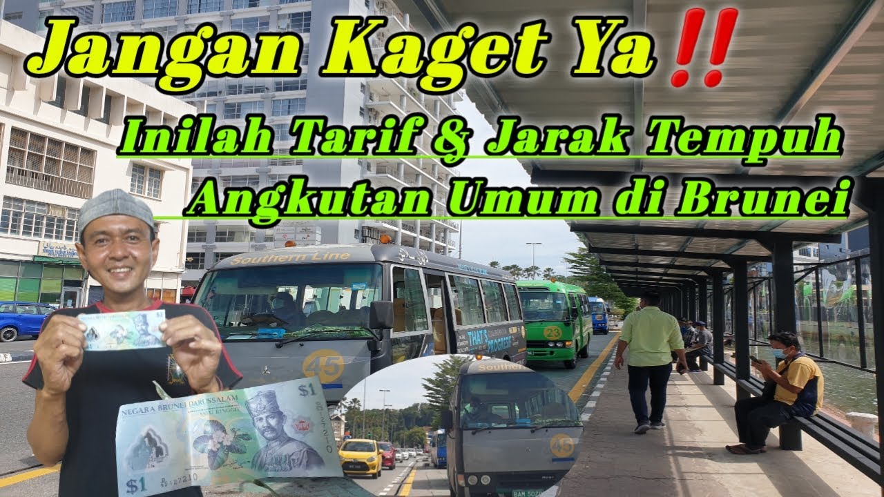 Review‼️trasportasi umum di Brunei Darussalam||Bus Umum di Brunei||