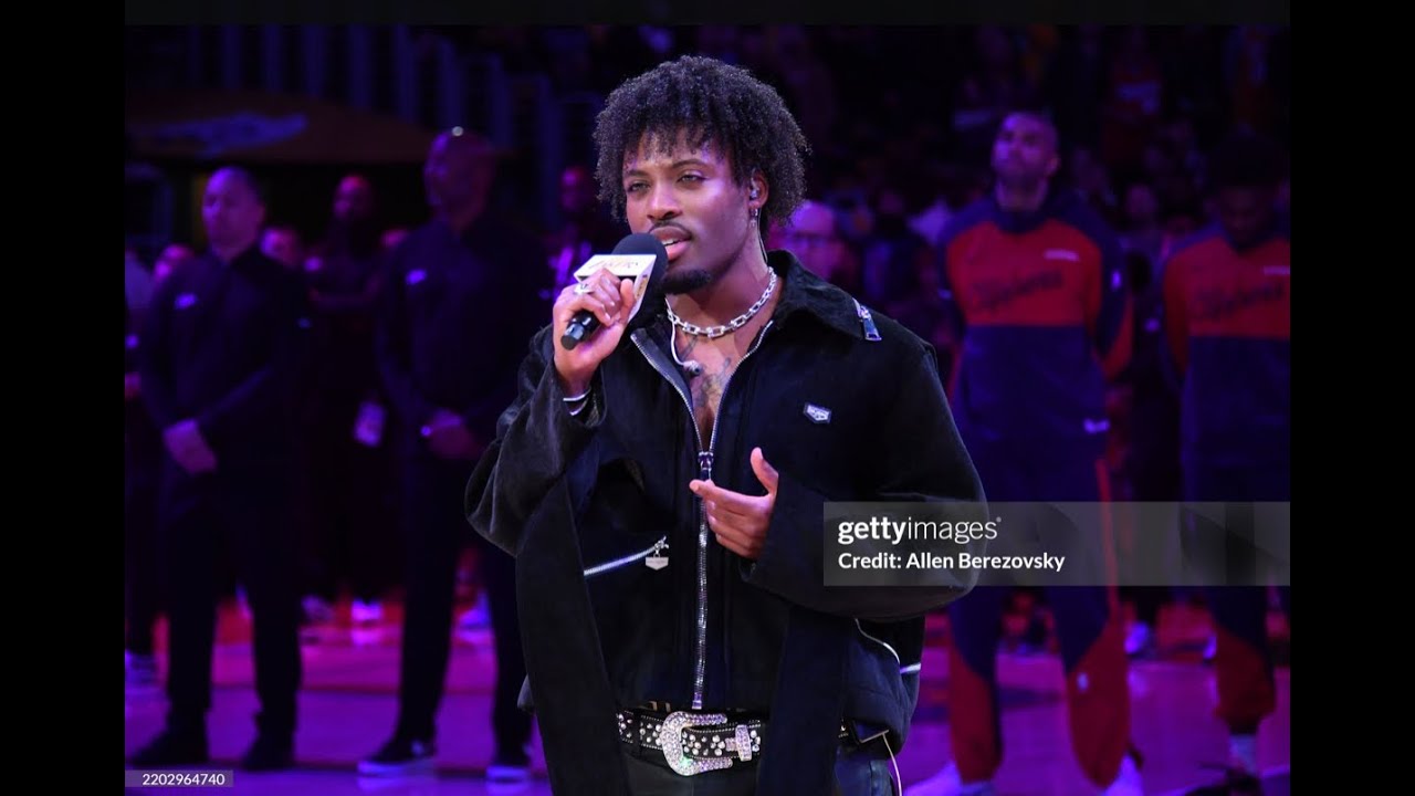 Rletto - National Anthem Los Angeles Lakers vs Los Angeles Clippers Basketball Game