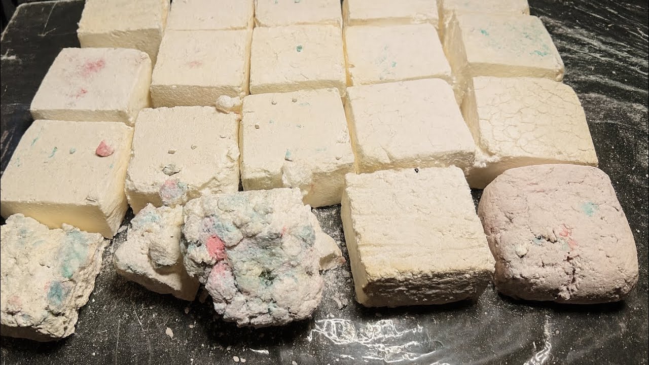 Soft Chalk gritty chalk with Hidden Pastel colors inside | ASMR relaxation 