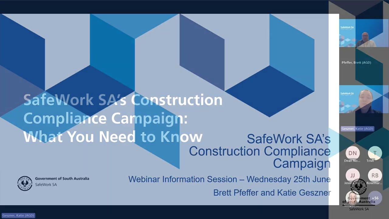 Кампания SafeWork SA по обеспечению соблюдения строительных норм: что вам нужно знать