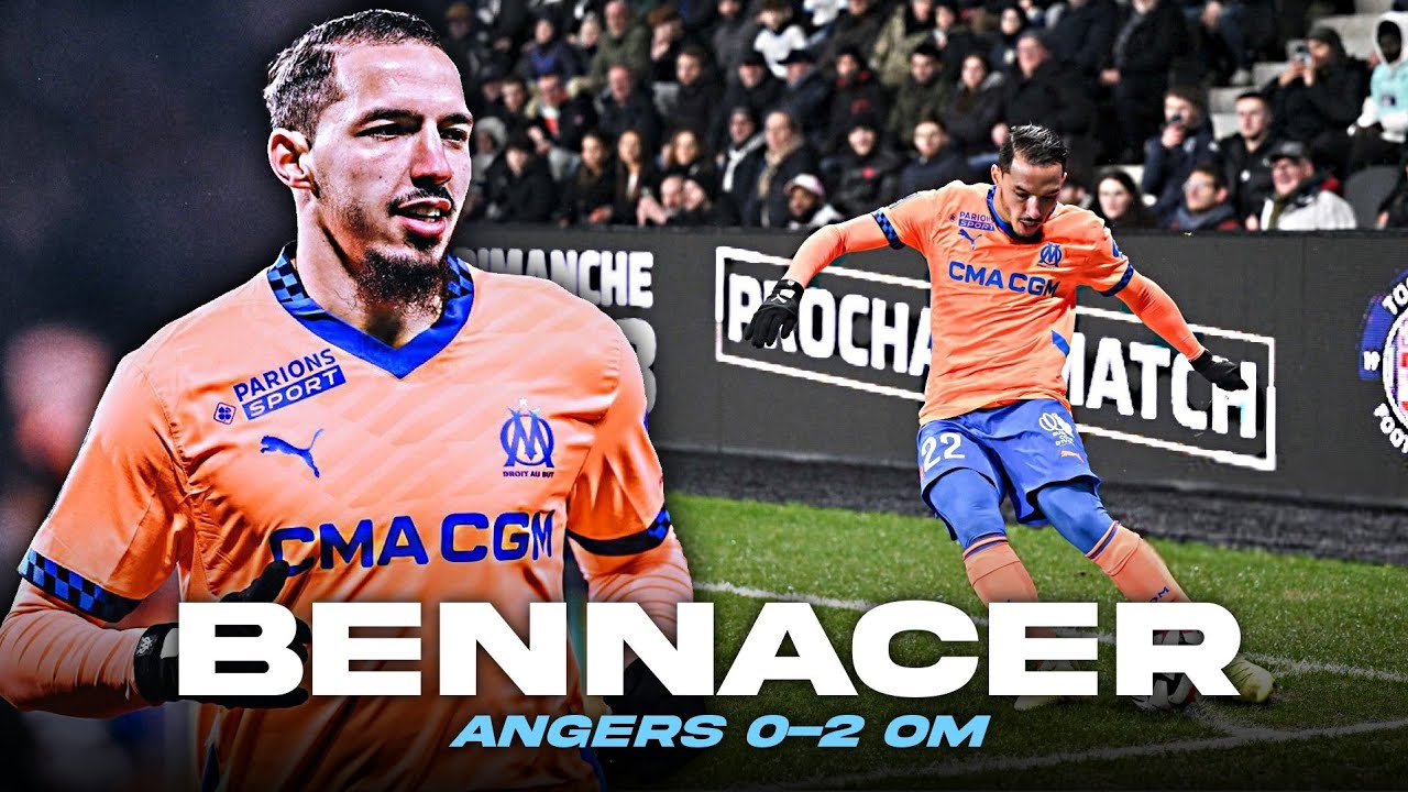 𝗙𝗢𝗖𝗨𝗦 sur la première d’Ismael BENNACER 🇩🇿 avec l’OM contre Angers 👀 • Bennacer vs Angers • HD
