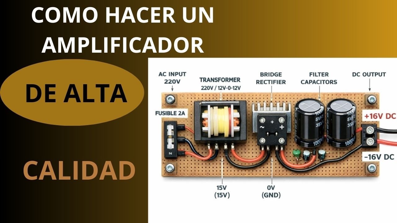 COMO HACER UN AMPLIFICADOR DE ALTA CALIDAD CON  TDA 2030