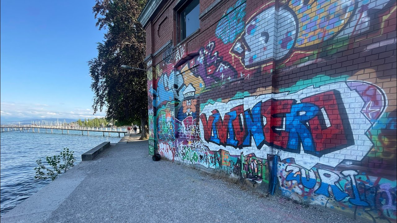Colorful Graffiti Escapade in Rote Fabrik, Zurich
