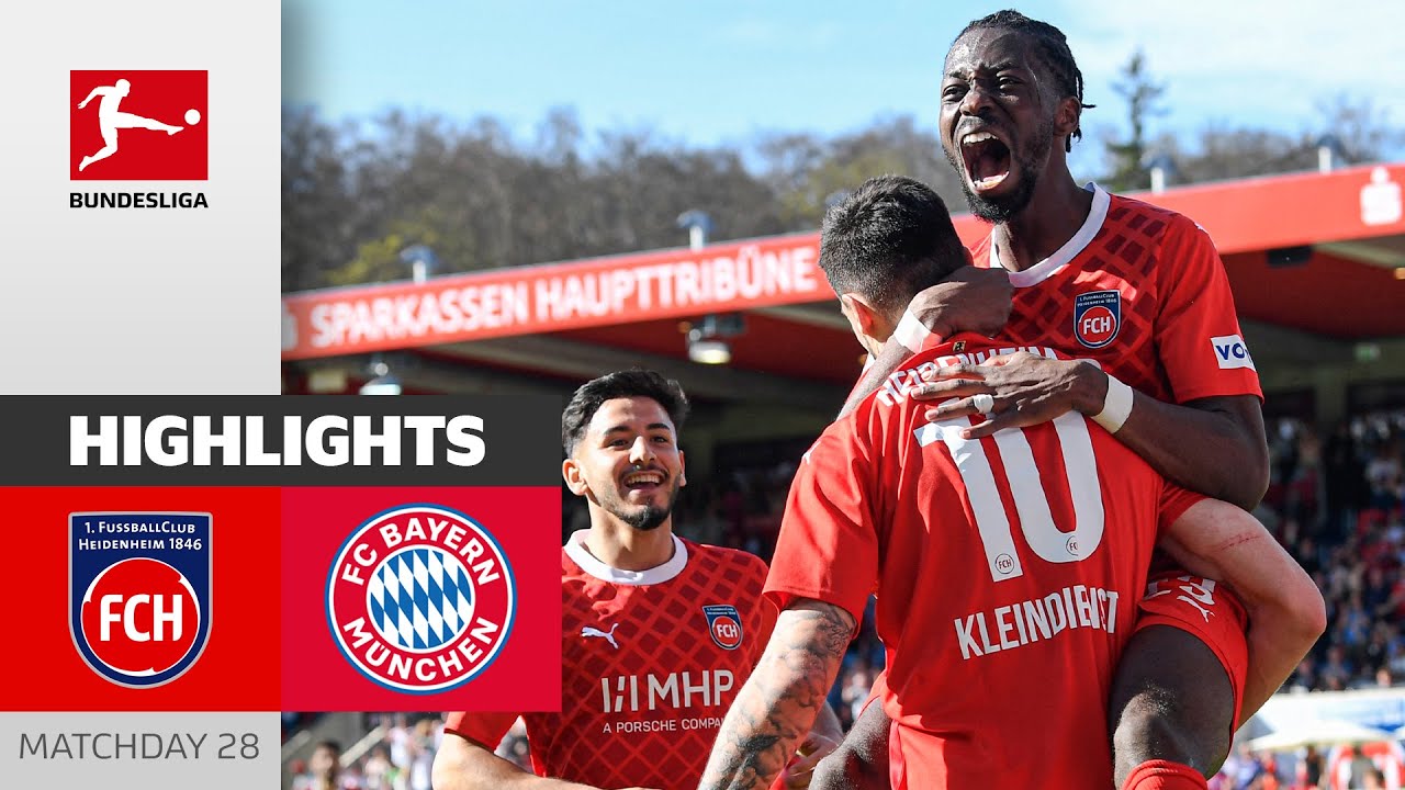 Heidenheim Comeback Stuns Bayern! | Heidenheim - FC Bayern M&uuml;nchen 3-2 | Highlights | MD 28