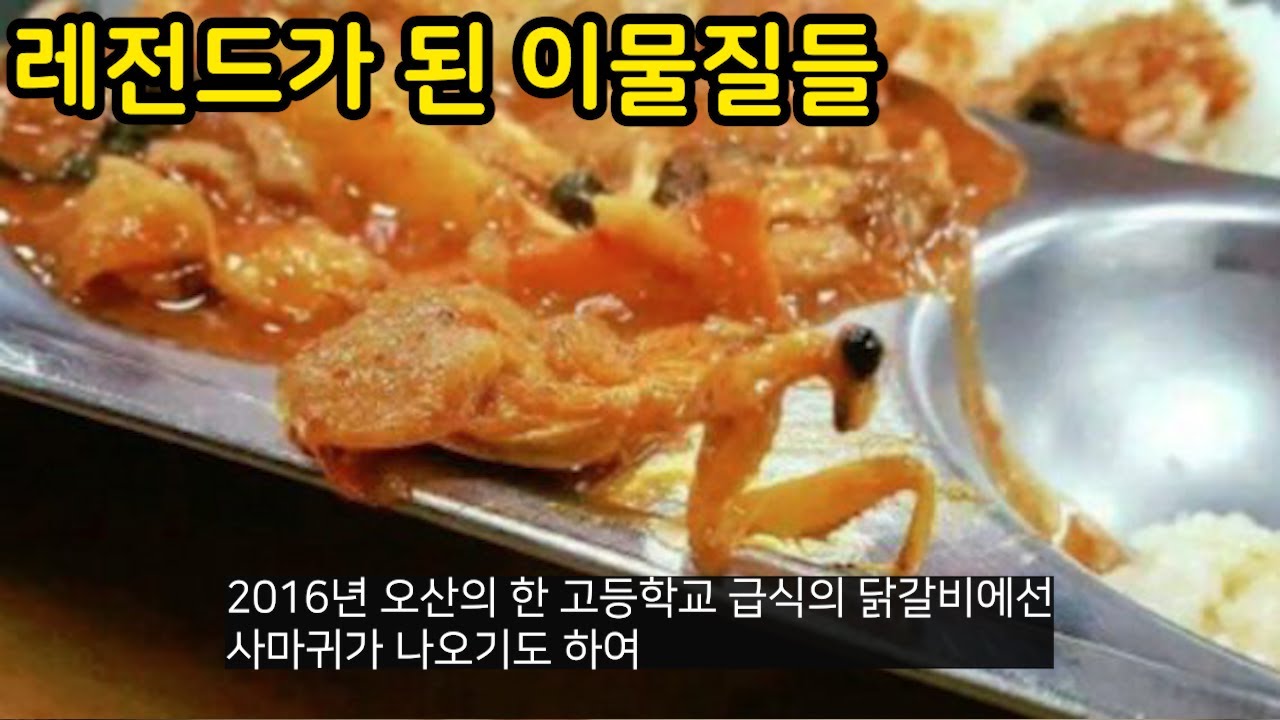 먹는 음식에서 나온 레전드 이물질들
