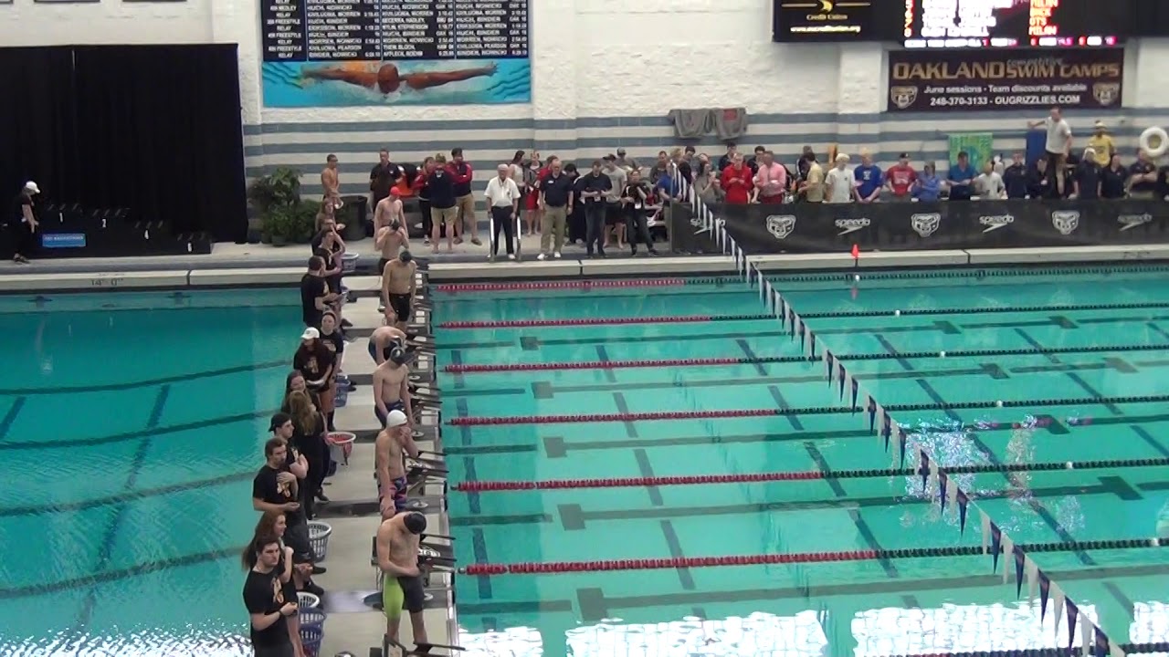 Andrew Dobrzanski - 100 Breaststroke 2019 Michigan High School State Meet D3