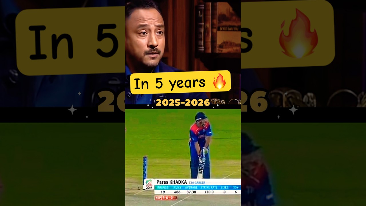 Paras khadka in 5 years Nepal cricket revolution 🔥🇳🇵❤️🏏