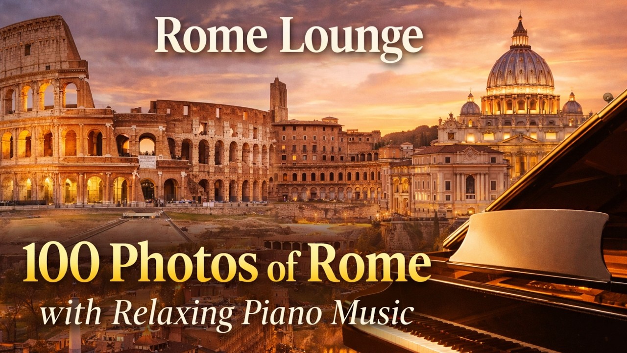 Rome Lounge – 100 Photos of Rome with Relaxing Piano Music