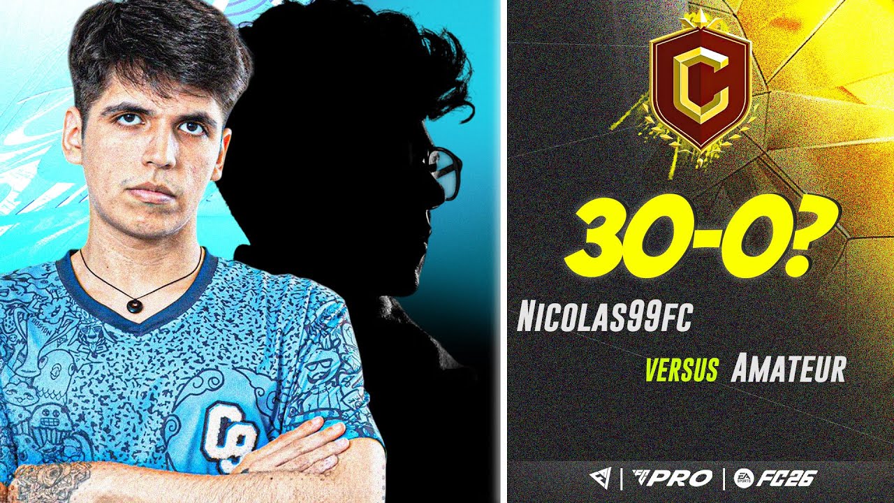 NICOLAS99FC VS AMATEUR IN FC26 ( WEEKEND LEAGUE)30-0 FC26 PRO