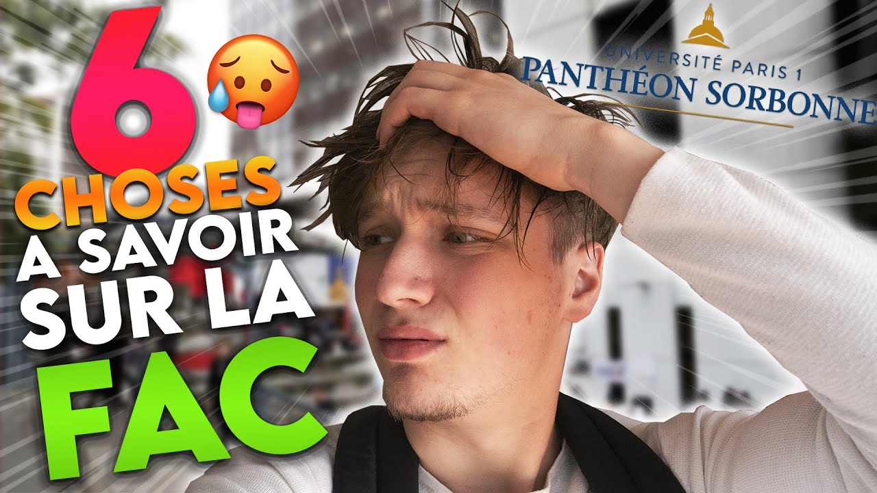 6 CHOSES À SAVOIR AVANT D'ALLER À LA FAC !