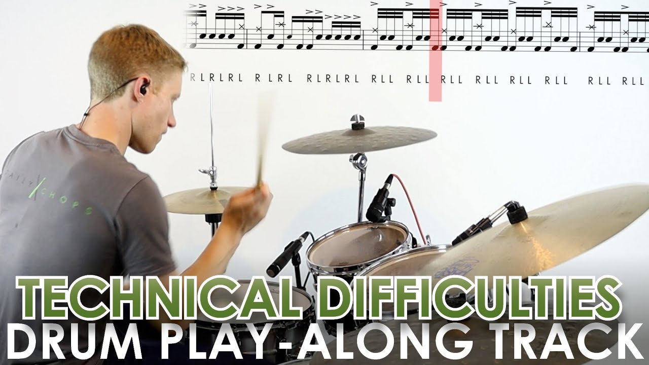 'Technical Difficulties' – Free Jazz Rock Fusion Drum Play-along Track and Transcription