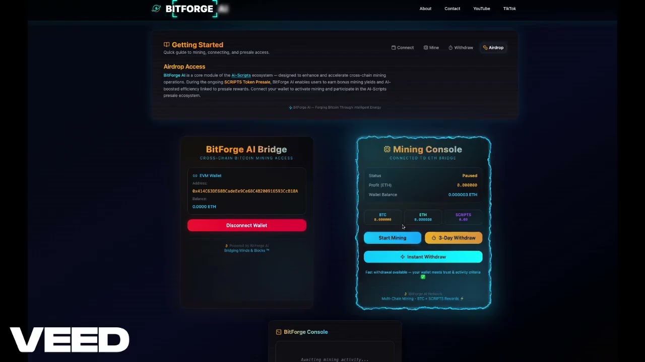 🚀 BITFORGE AI | Mine BTC, ETH & SOL in 2026 | Free Scripts + Airdrop | Best ChatGPT Script of 2026
