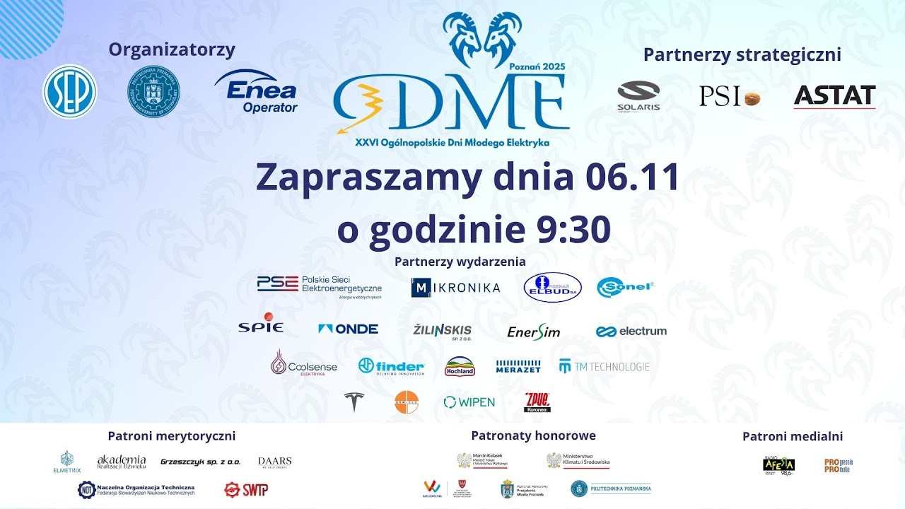 XXVI Ogólnopolskie Dni Młodego Elektryka (ODME) 2025