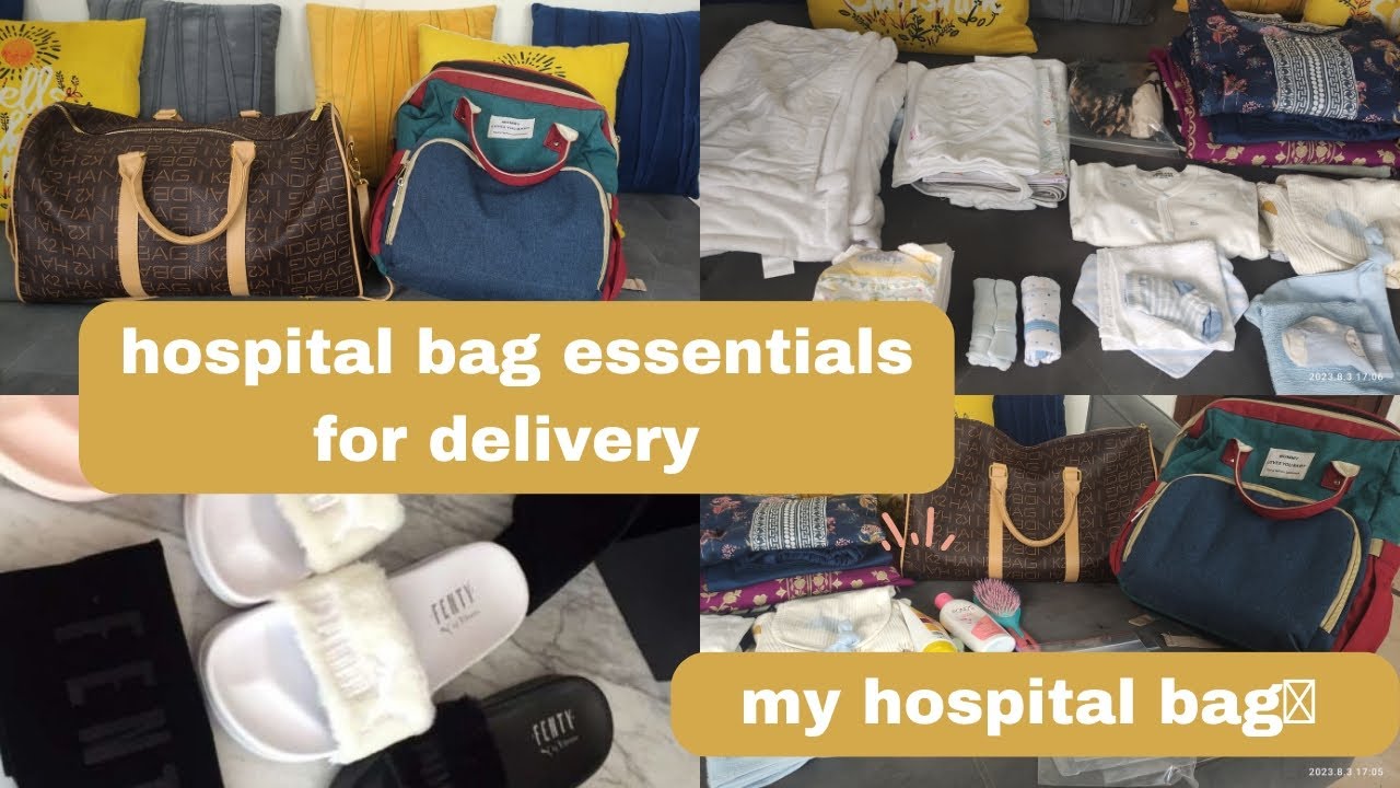 how to pack your hospital bag for normal or C-section delivery || summers and winter hospital bag