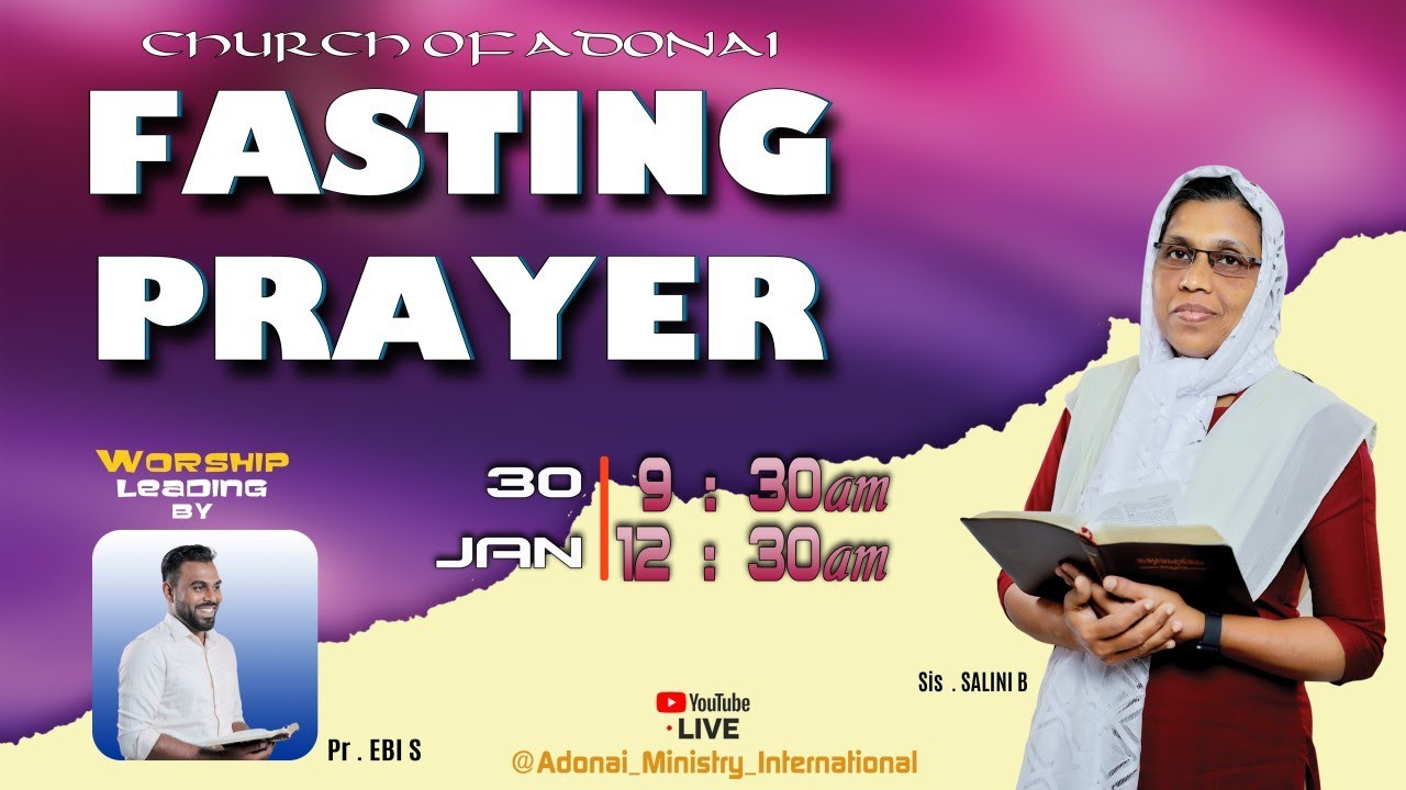 FASTING PRAYER // 30-1-2026 // Sis . SALINI B