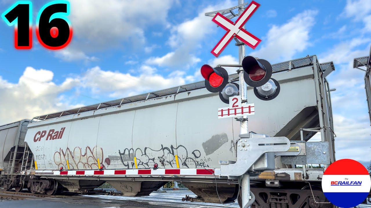 Canadian Railroad Crossings Compilation 16