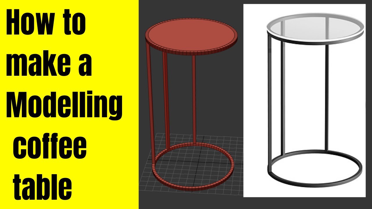 أسرع طريقة لعمل طاولة coffe على 3ds max خلال دقائق