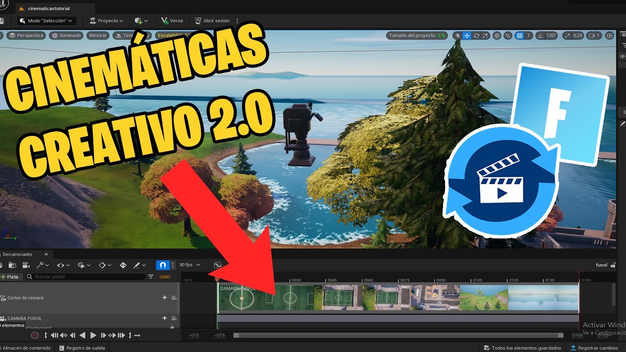 Cómo hacer CINEMÁTICAS en CREATIVO 2.0 - Tutorial de Unreal Editor Fortnite