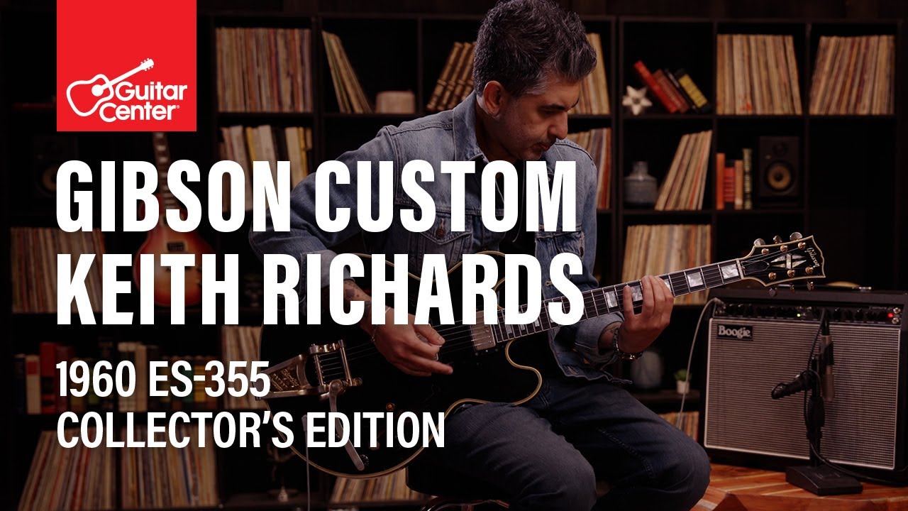 Послушайте новую гитару Gibson Custom Keith Richards 1960 ES-355 Collector's Edition | Демонстрац...