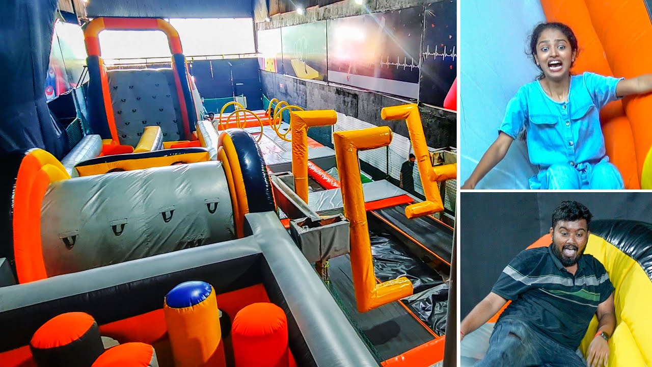 Trampoline Park - EXTREME Obstacle Race Battle🔱 - Part 3 | Mad Jugaad x 
