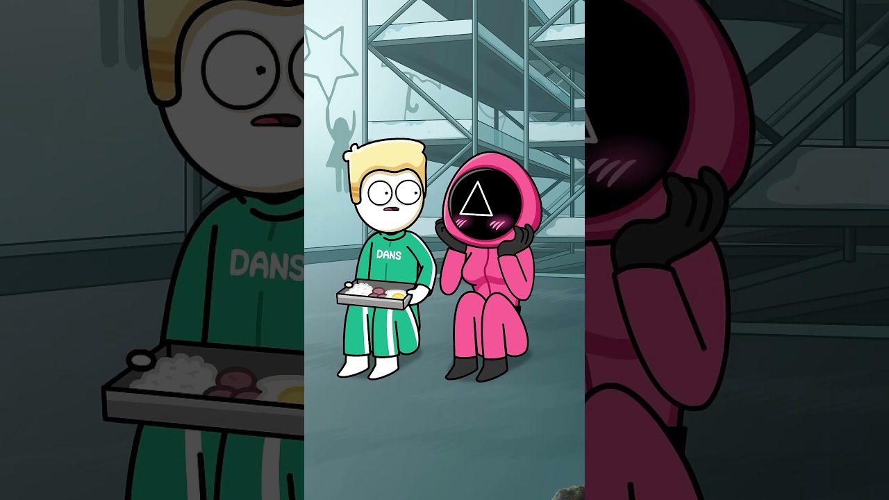 Squid game guard is in love with player #animation #amongus #amongusanimation #gameslol