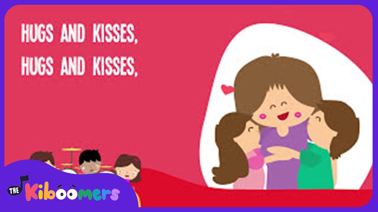 Hugs and Kisses Lyric Video - The Kiboomers Preschool Songs & Nursery Rhymes for Mother's Day