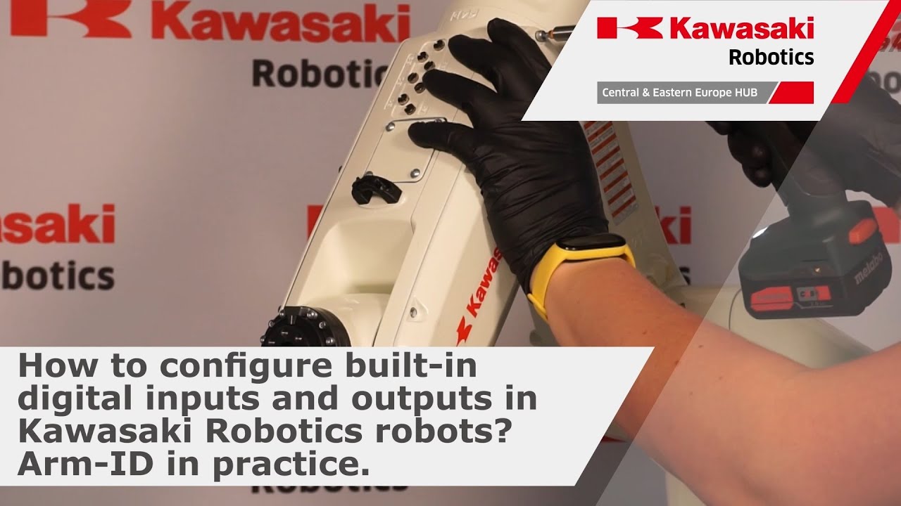 How to configure build-in digital inputs and outputs in Kawasaki Robotics robots? ARM-ID in practice