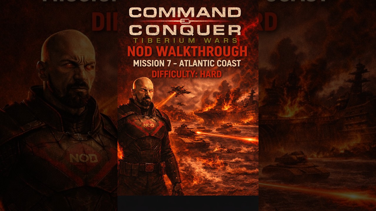 NOD Campaign HARD - Mission 7 Atlantic Coast - C&C Command and Conquer 3: Tiberium Wars