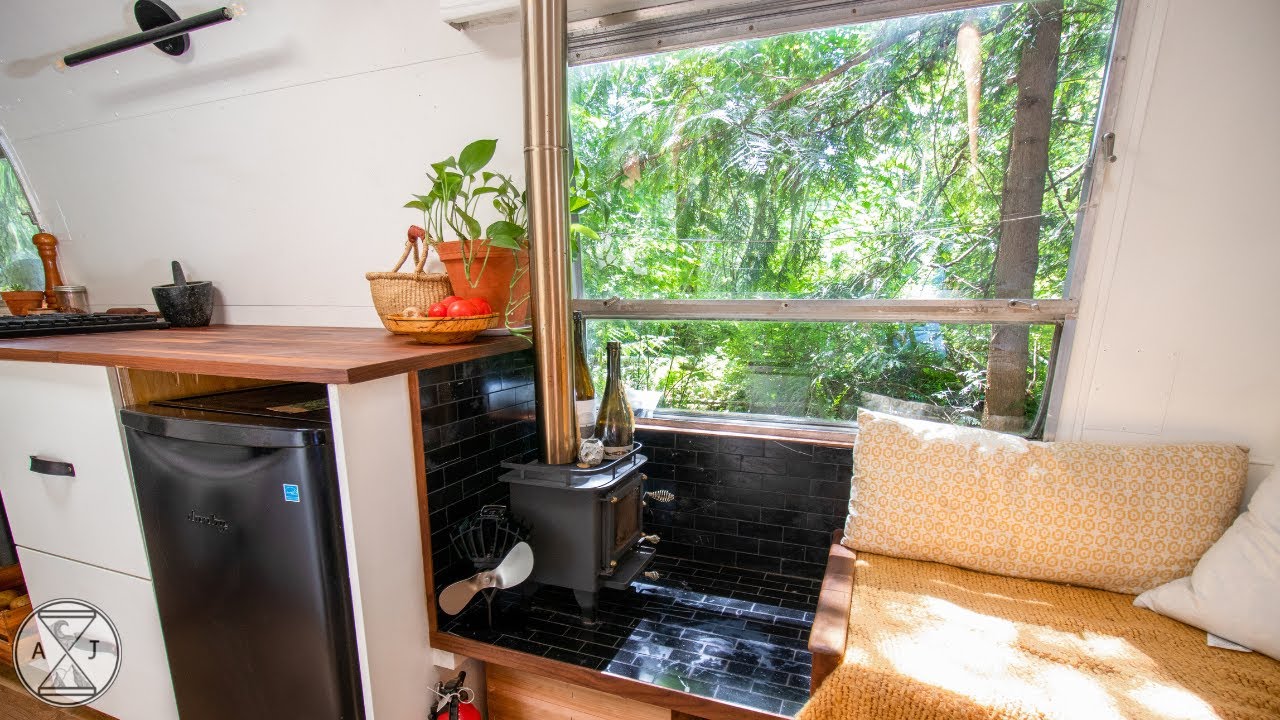 CLEVER Cubic Mini Wood Stove Install in a Tiny Home! Preparing for Winter in the Woods 🌲
