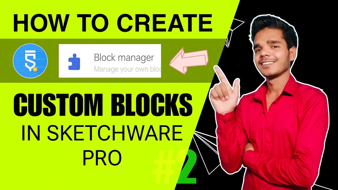 HOW TO to CREATE CUSTOM BLOCKS IN SKETCHWARE #2 | DROID DEV COACH