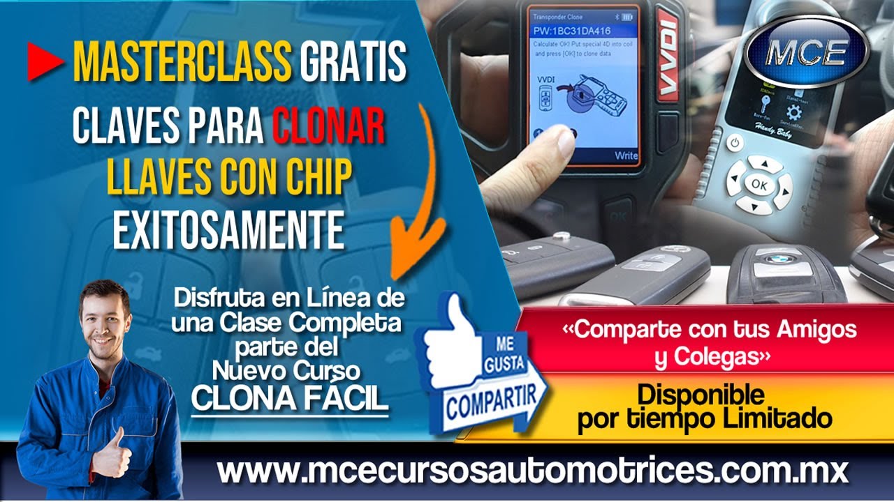 Claves para Clonar Llaves con Chip Exitosamente (Conferencia GRATIS)