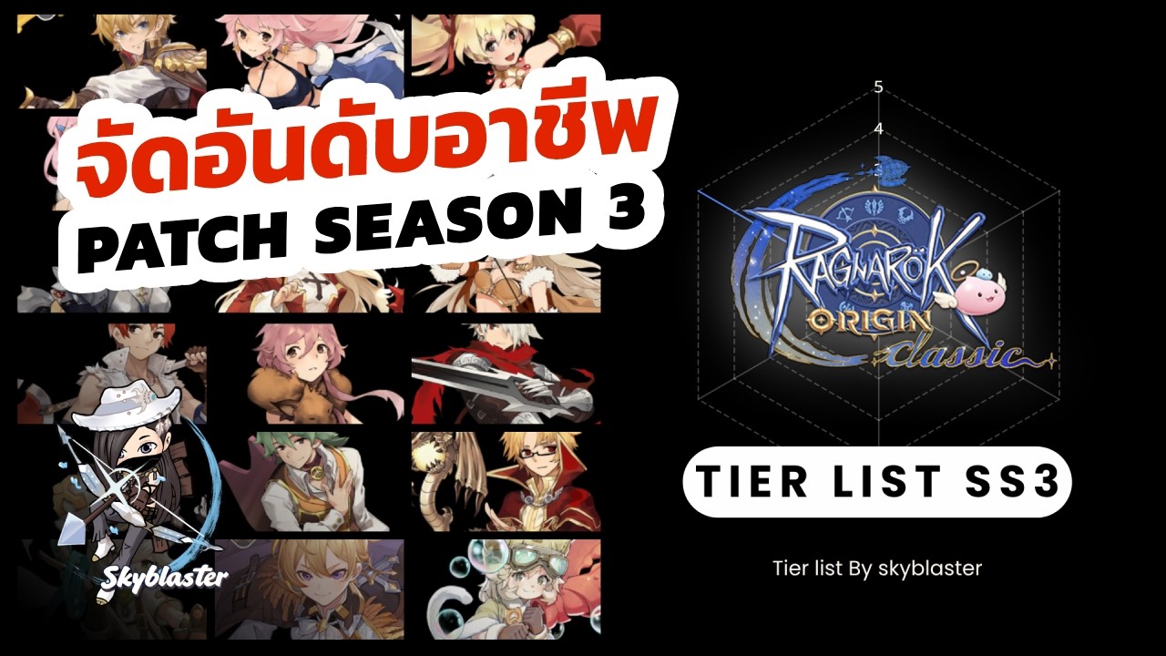 EP38 - Tier List All Class Season 3 | Ragnarok Origin Classic