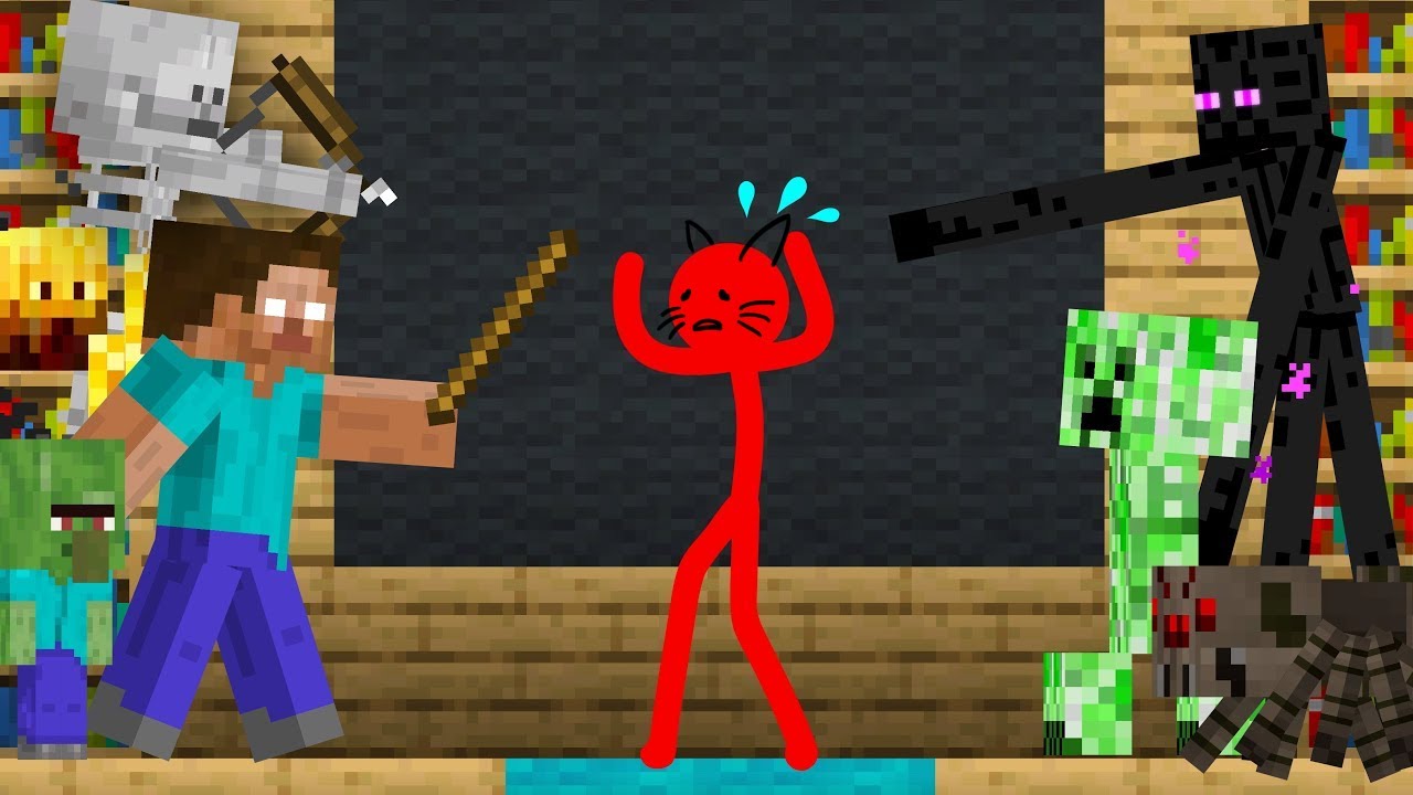 I voiced over Monster School - Animation vs. Minecraft Shorts Ep 27