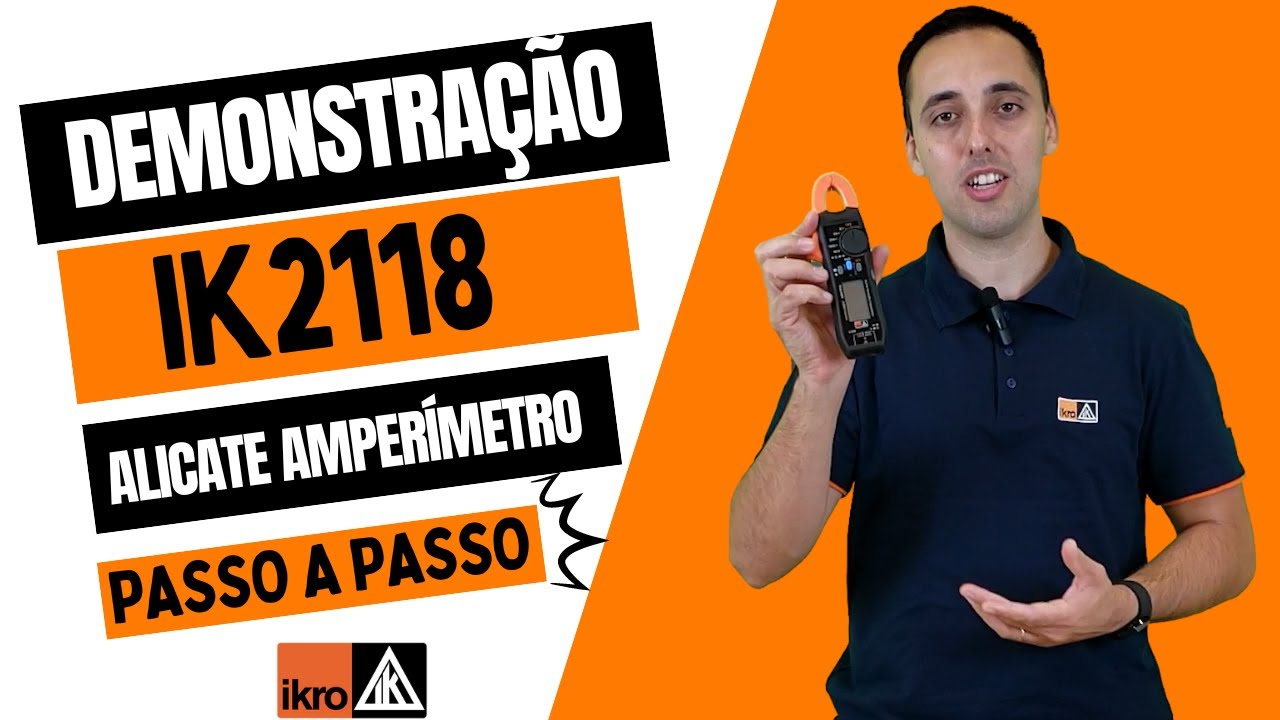 Demonstração do Alicate Amperímetro IK2118