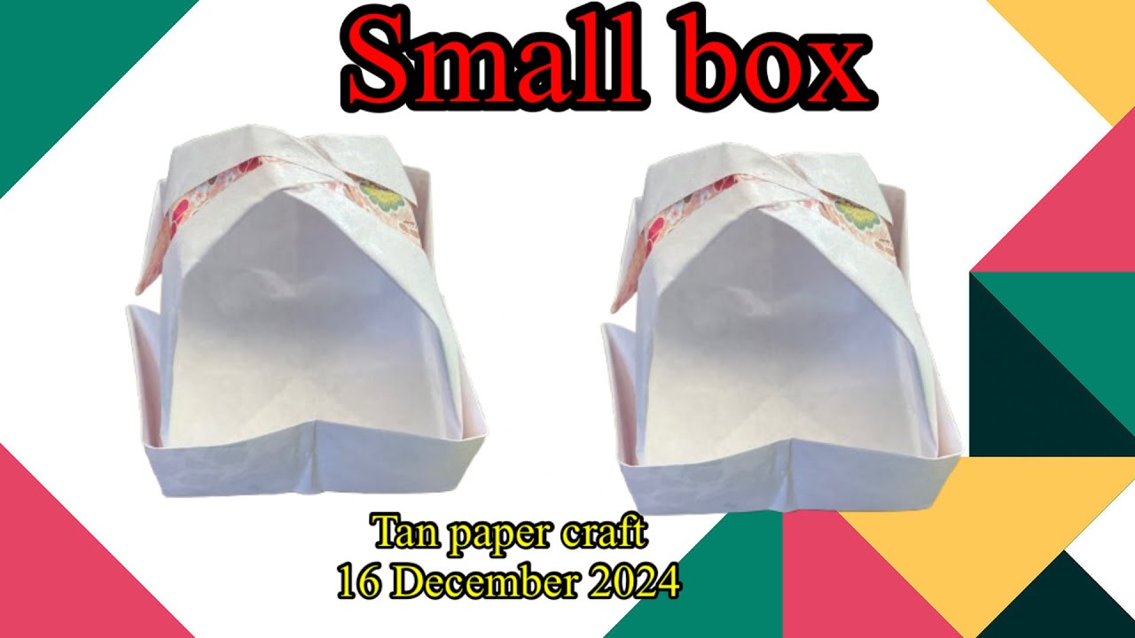 Tutorial ke 110 - origami small basket easy for beginners