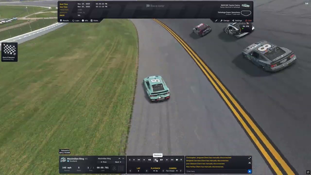 And this is why you dont push in the turns...