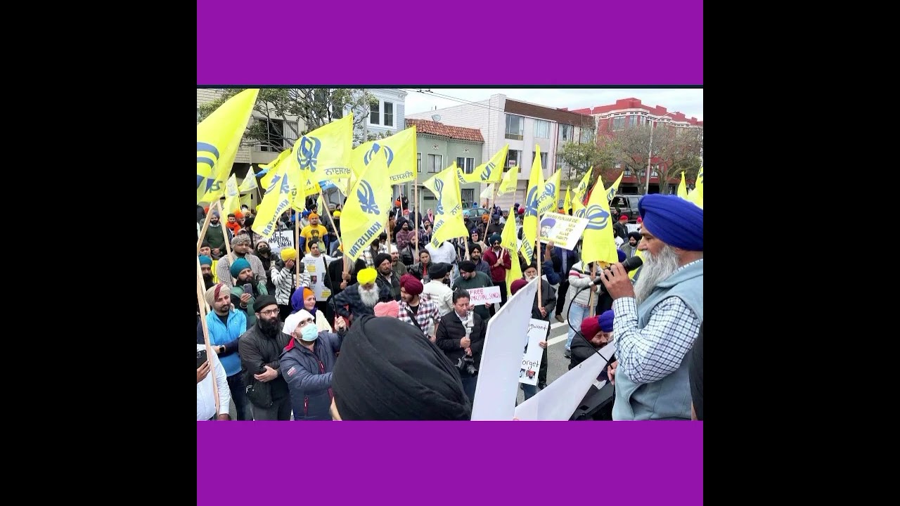 #Breaking News # Sikh activists protesting in Paris for khaistan.