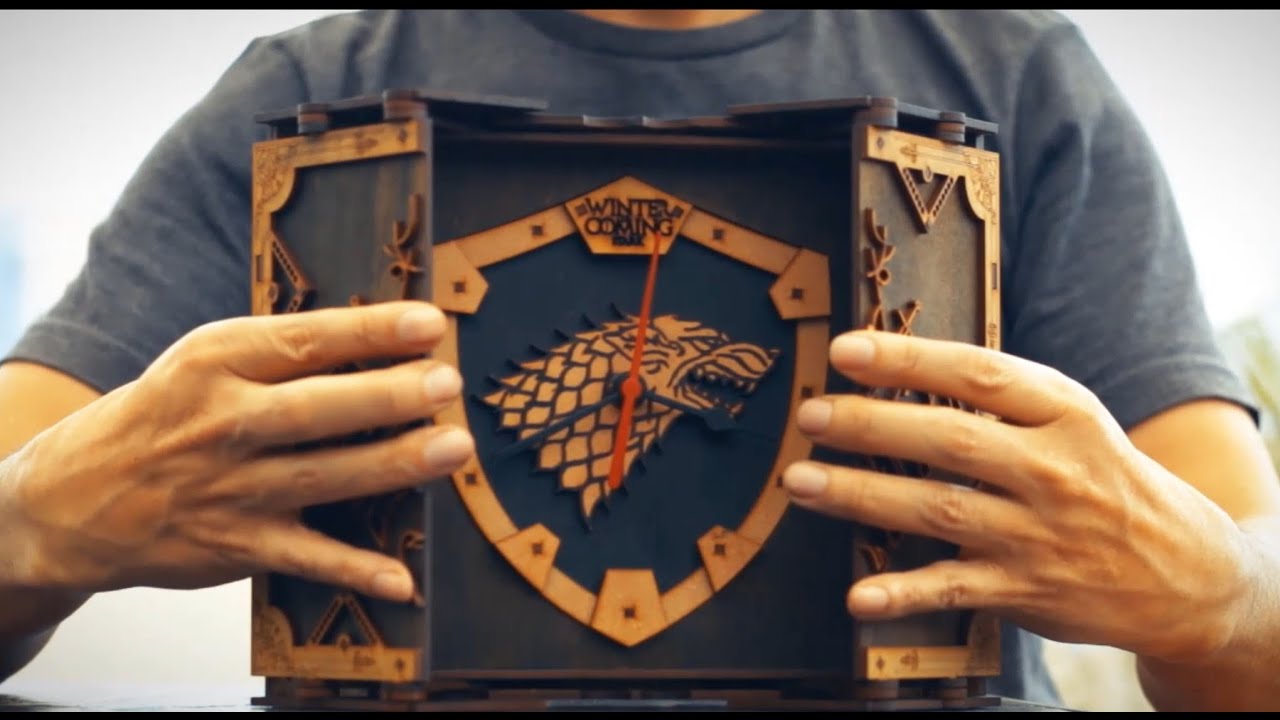 🛠Cómo ensamblar la caja reloj JUEGO DE TRONOS - Corte Laser