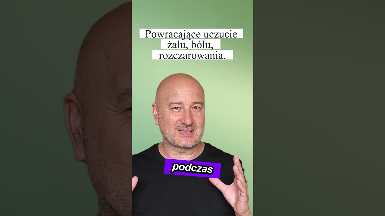 Powracające uczucie żalu, b&oacute;lu, rozczarowania.
