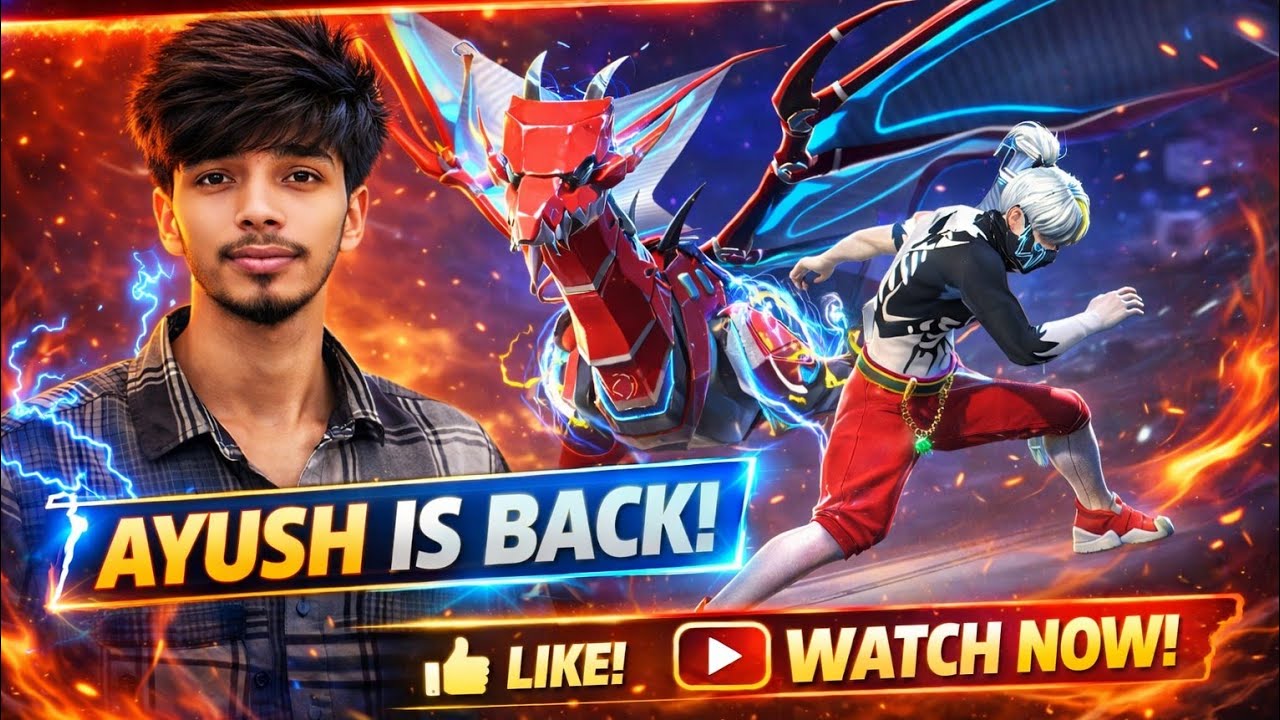 💥 Free Fire Epic Comeback! AYUSH New Battle Gameplay | Garena Dragon Mode🐉