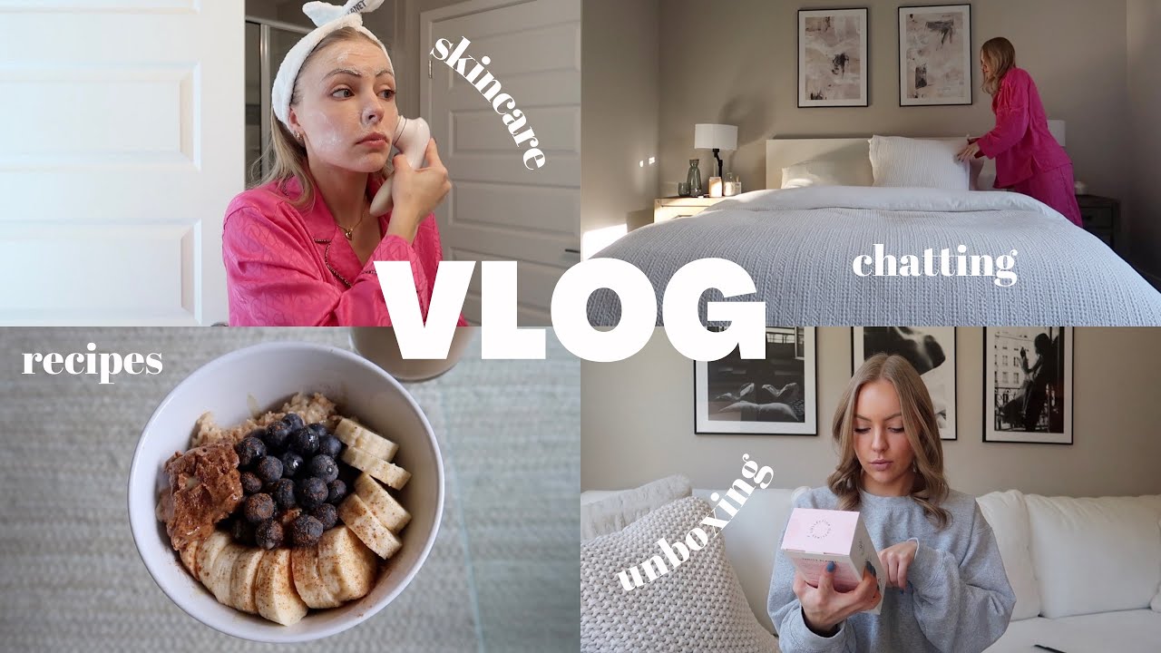 VLOG: girls night out, grocery haul, skincare, cleaning my apartment, etc