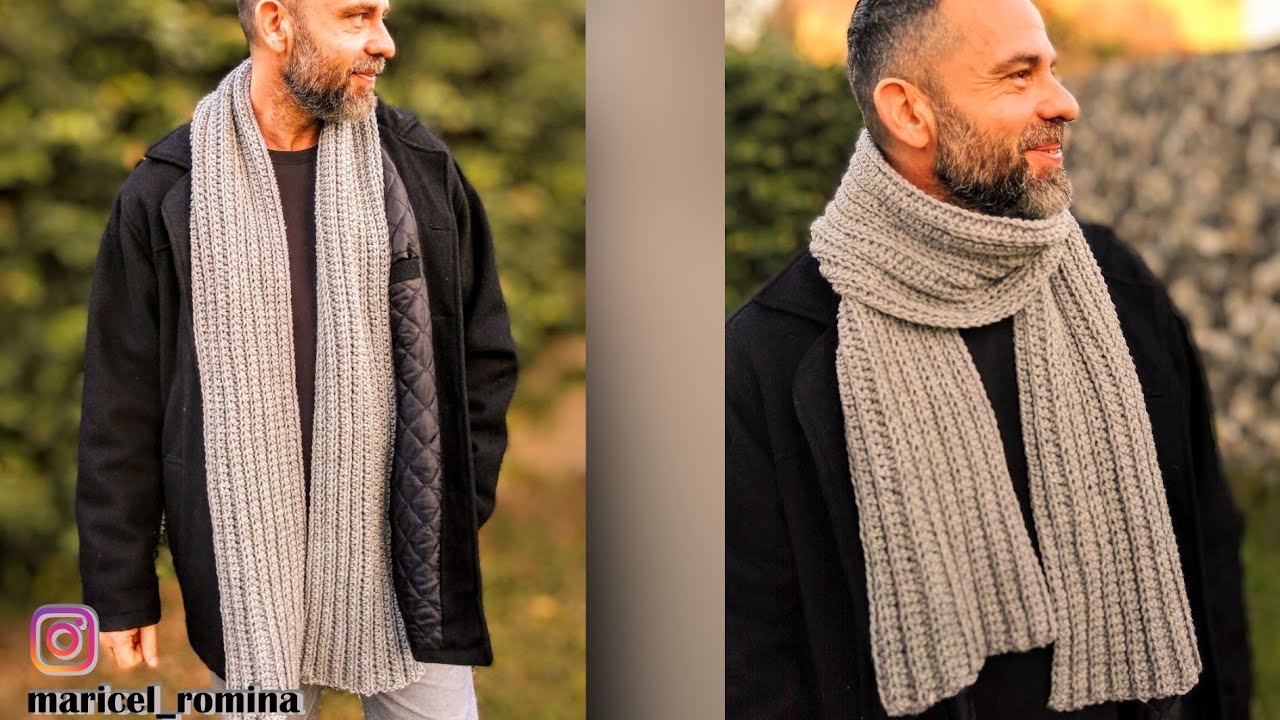 TUTORIAL | Cómo tejer BUFANDA o CHALINA unisex en crochet con ganchillo | FÁCIL